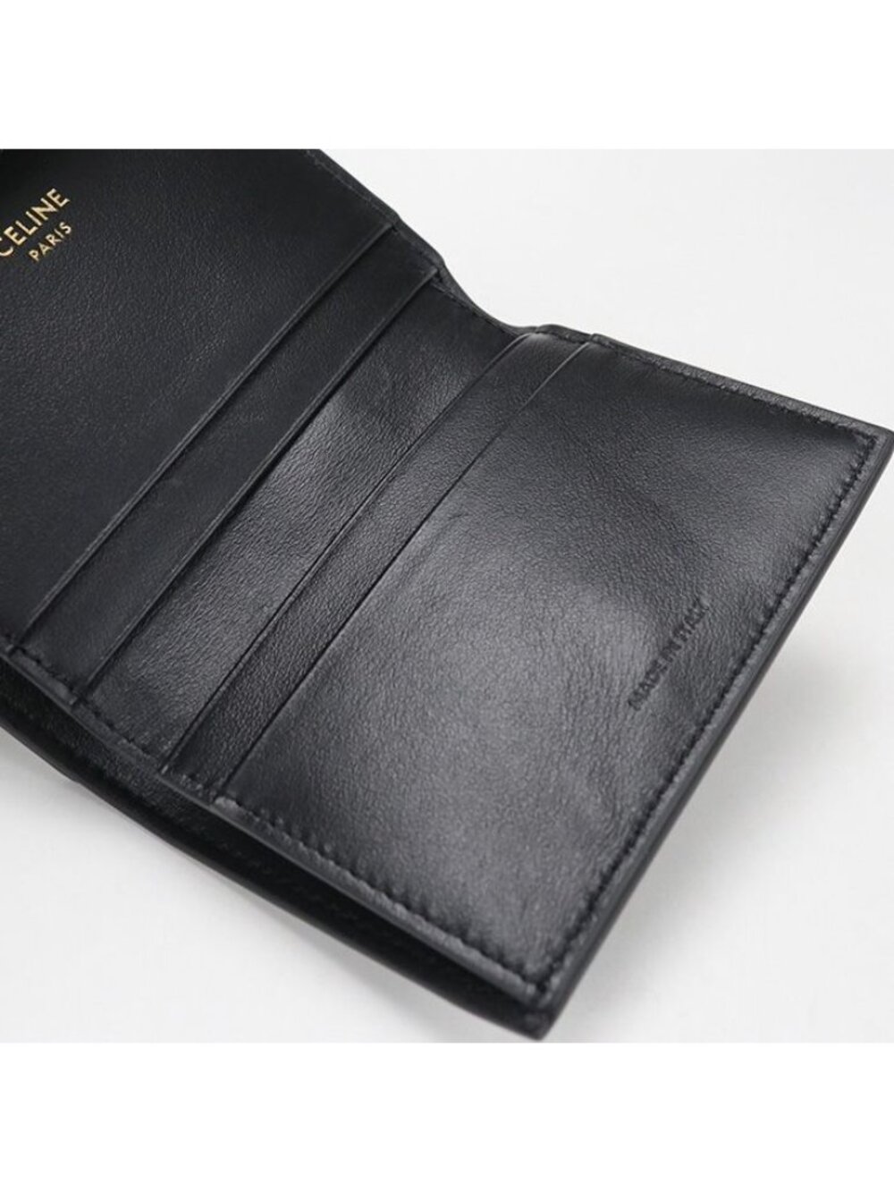 Celine Compact Wallet Triomphe Trifold Leather - Picture 7 of 9